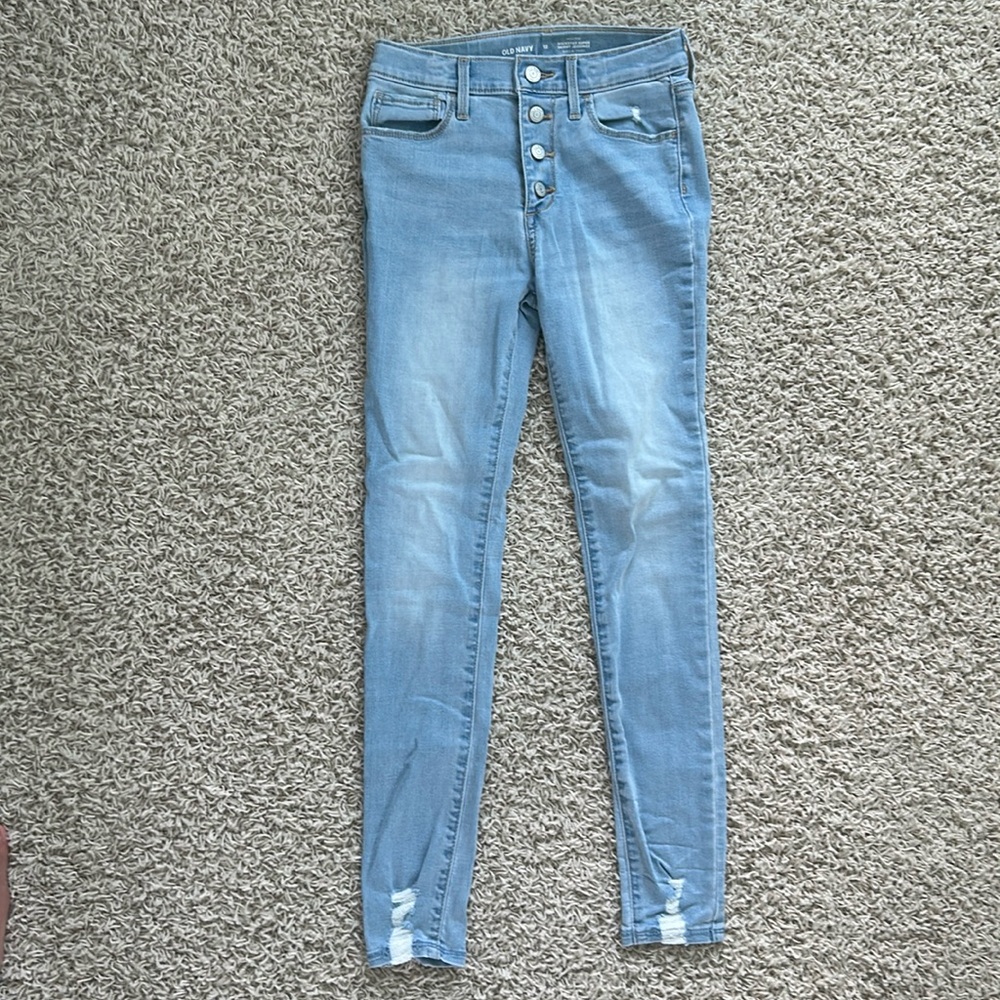 Old Navy Girls Size 12 High Rise Super Skinny Jeggings